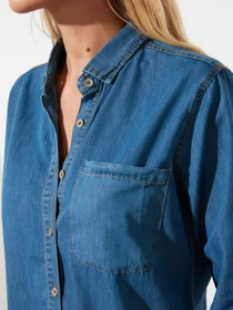 Рубашки Trendyol модель TWOSS21GO0790/Mavi Фото