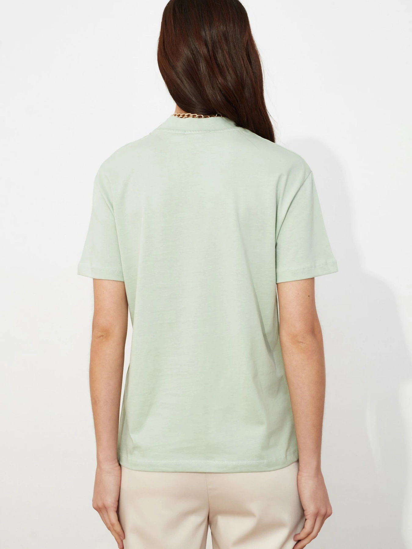 Футболки і поло Trendyol модель TWOAW20TS0096/Mint Футболки і поло Trendyol модель TWOAW20TS0096/Mint Фото
