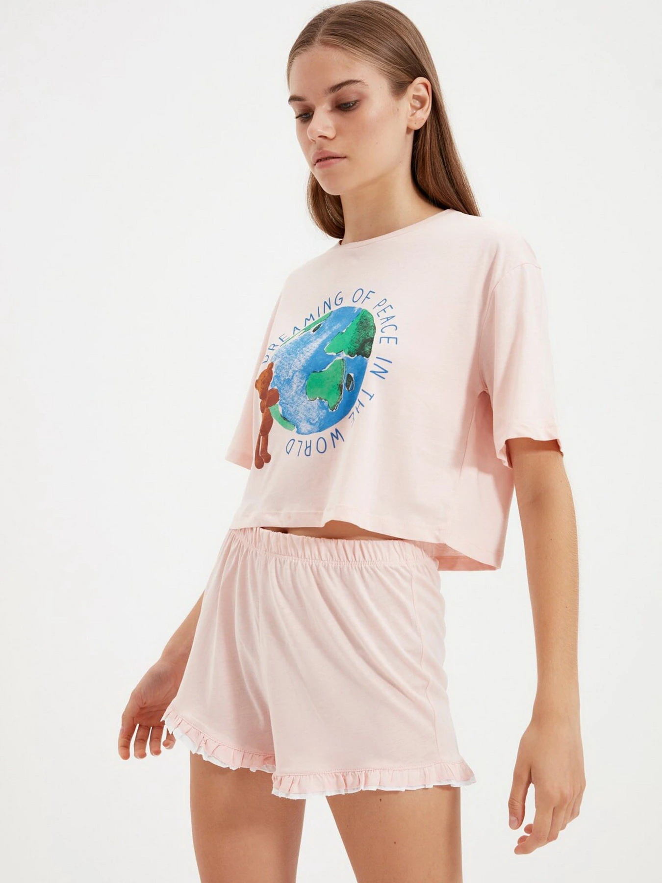 Одежда для дома и сна Trendyol модель THMSS21PT1453/Pembe Одежда для дома и сна Trendyol модель THMSS21PT1453/Pembe Фото