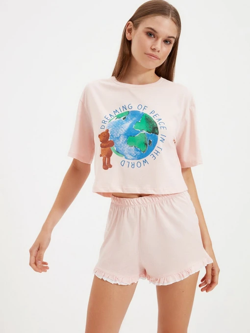 Одяг для дому та сну Trendyol модель THMSS21PT1453/Pembe Фото