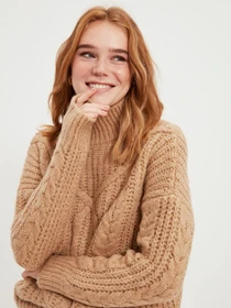 Свитры и кардиганы Trendyol модель TWOAW20KZ0171/Camel Фото
