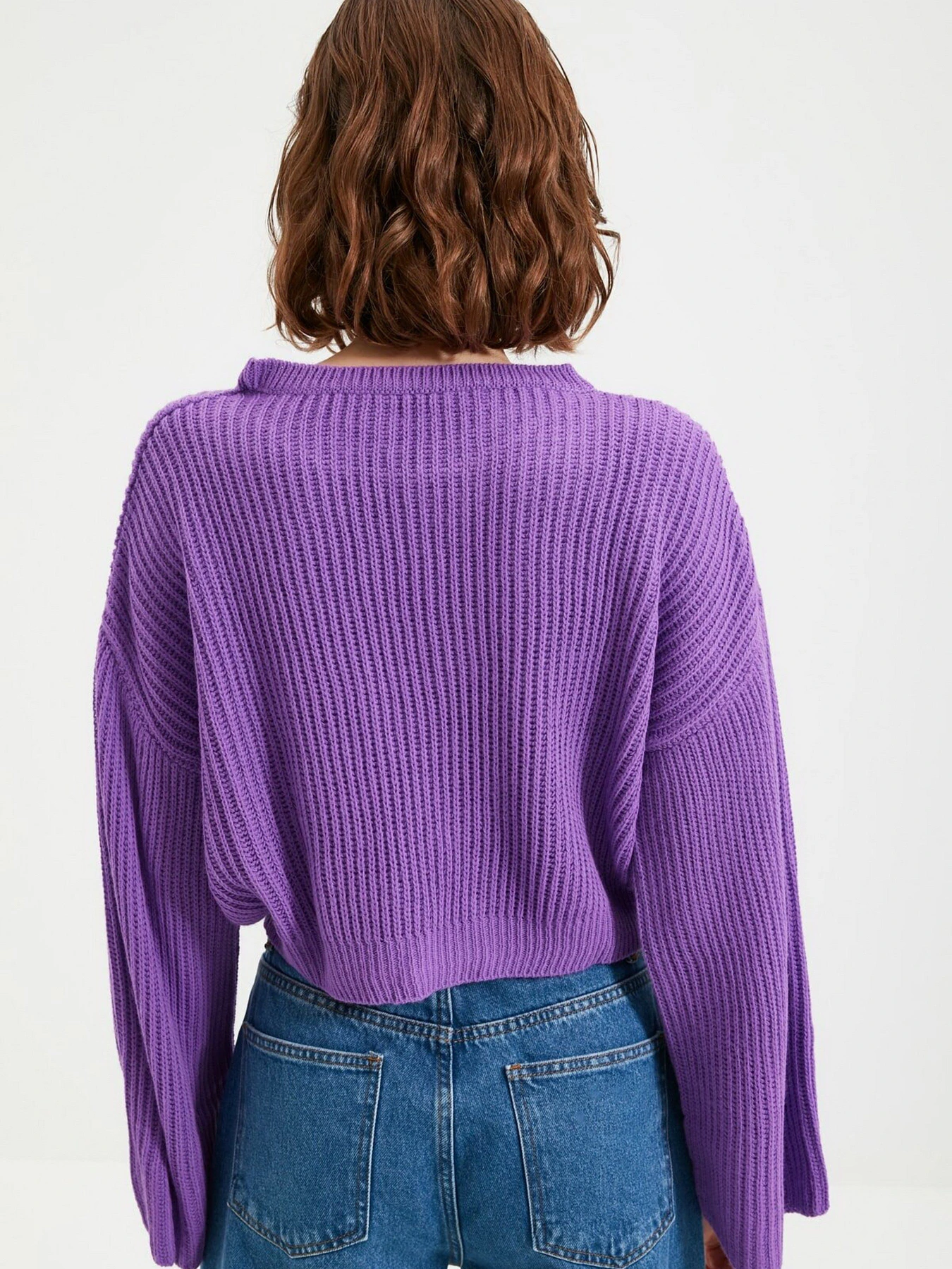 Свитры и кардиганы Trendyol модель TWOAW20KZ0743/Mor Свитры и кардиганы Trendyol модель TWOAW20KZ0743/Mor Фото