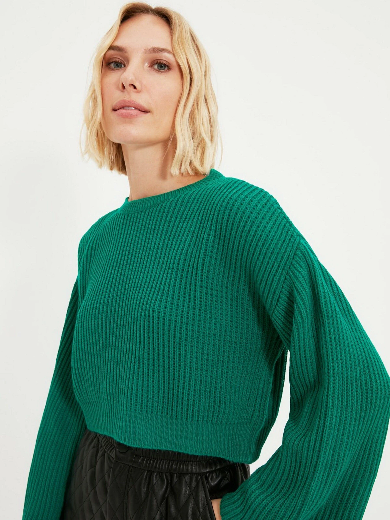 Свитры и кардиганы Trendyol модель TWOAW20KZ0743/Yesil Свитры и кардиганы Trendyol модель TWOAW20KZ0743/Yesil Фото