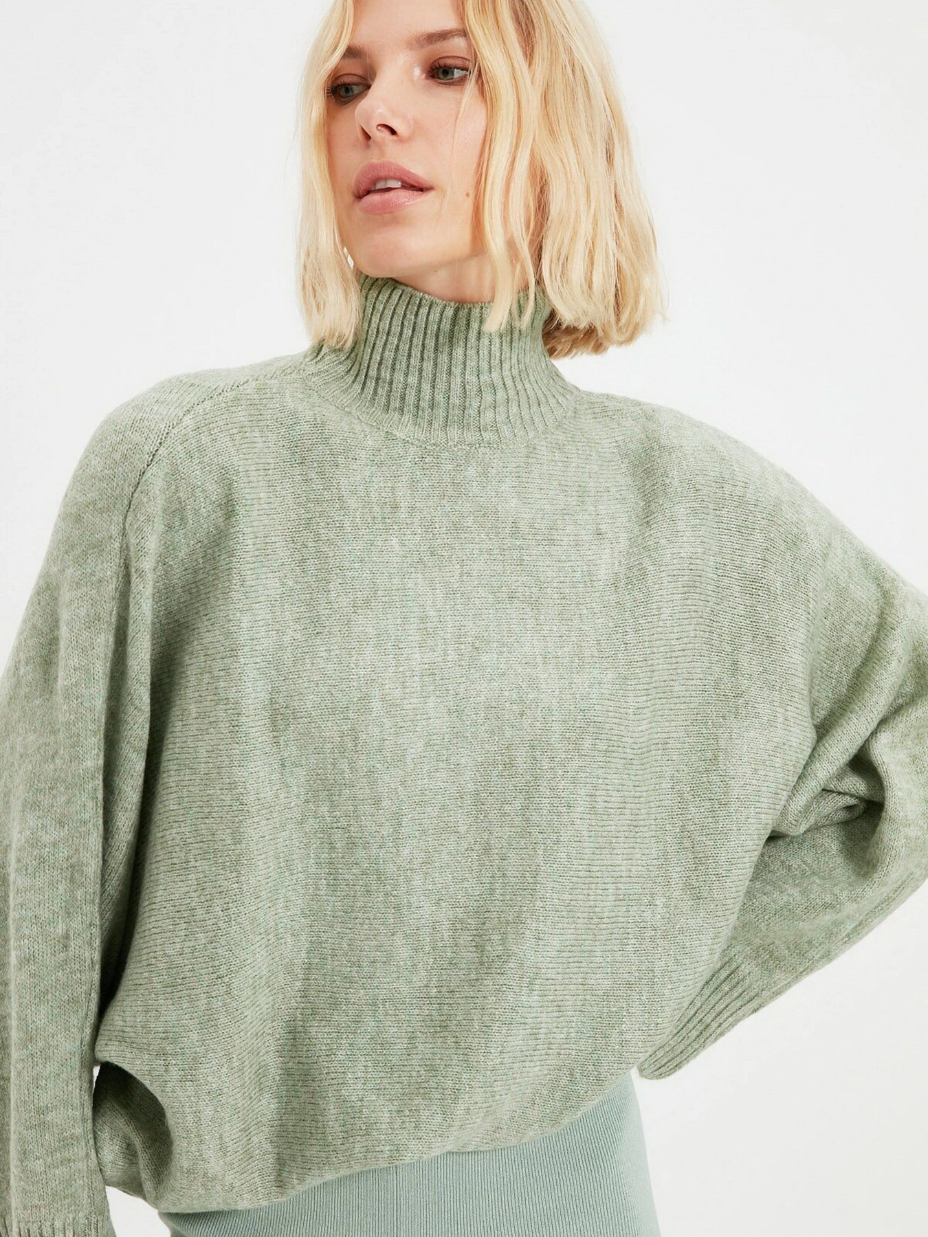 Свитры и кардиганы Trendyol модель TWOAW20KZ1059/Mint Свитры и кардиганы Trendyol модель TWOAW20KZ1059/Mint Фото