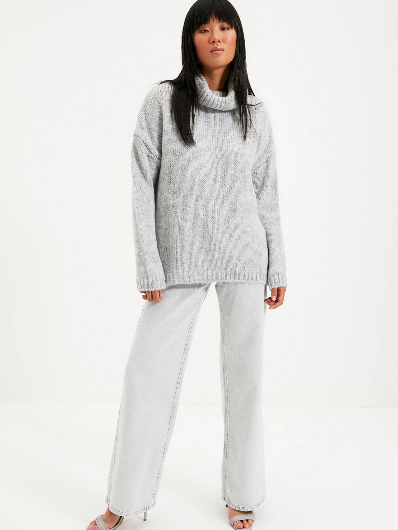 Свитры и кардиганы Trendyol модель TWOAW20KZ1130/Gri Свитры и кардиганы Trendyol модель TWOAW20KZ1130/Gri Фото