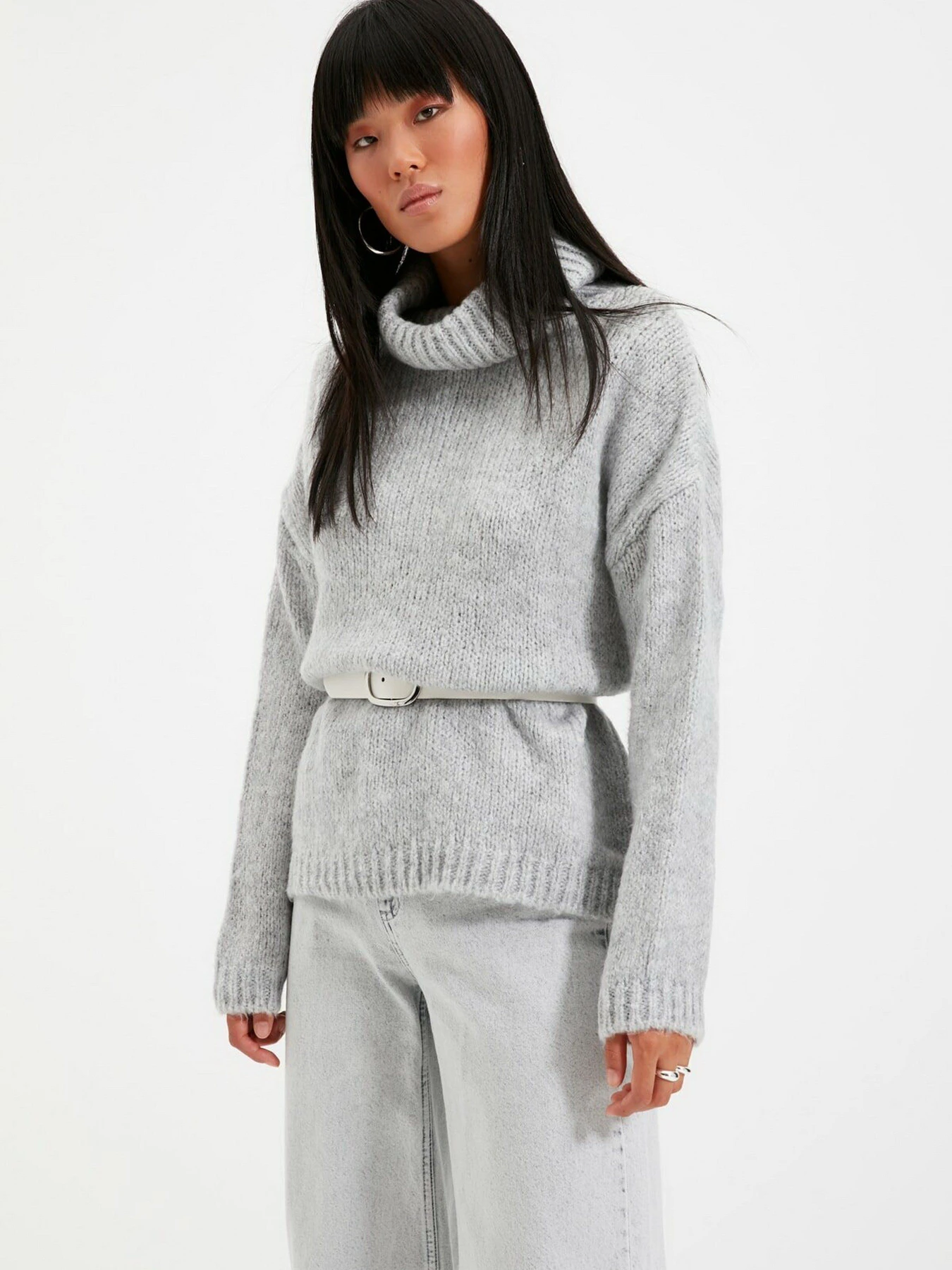 Свитры и кардиганы Trendyol модель TWOAW20KZ1130/Gri Свитры и кардиганы Trendyol модель TWOAW20KZ1130/Gri Фото