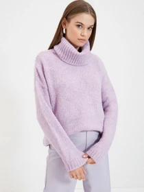 Свитры и кардиганы Trendyol модель TWOAW20KZ1130/Lila Фото
