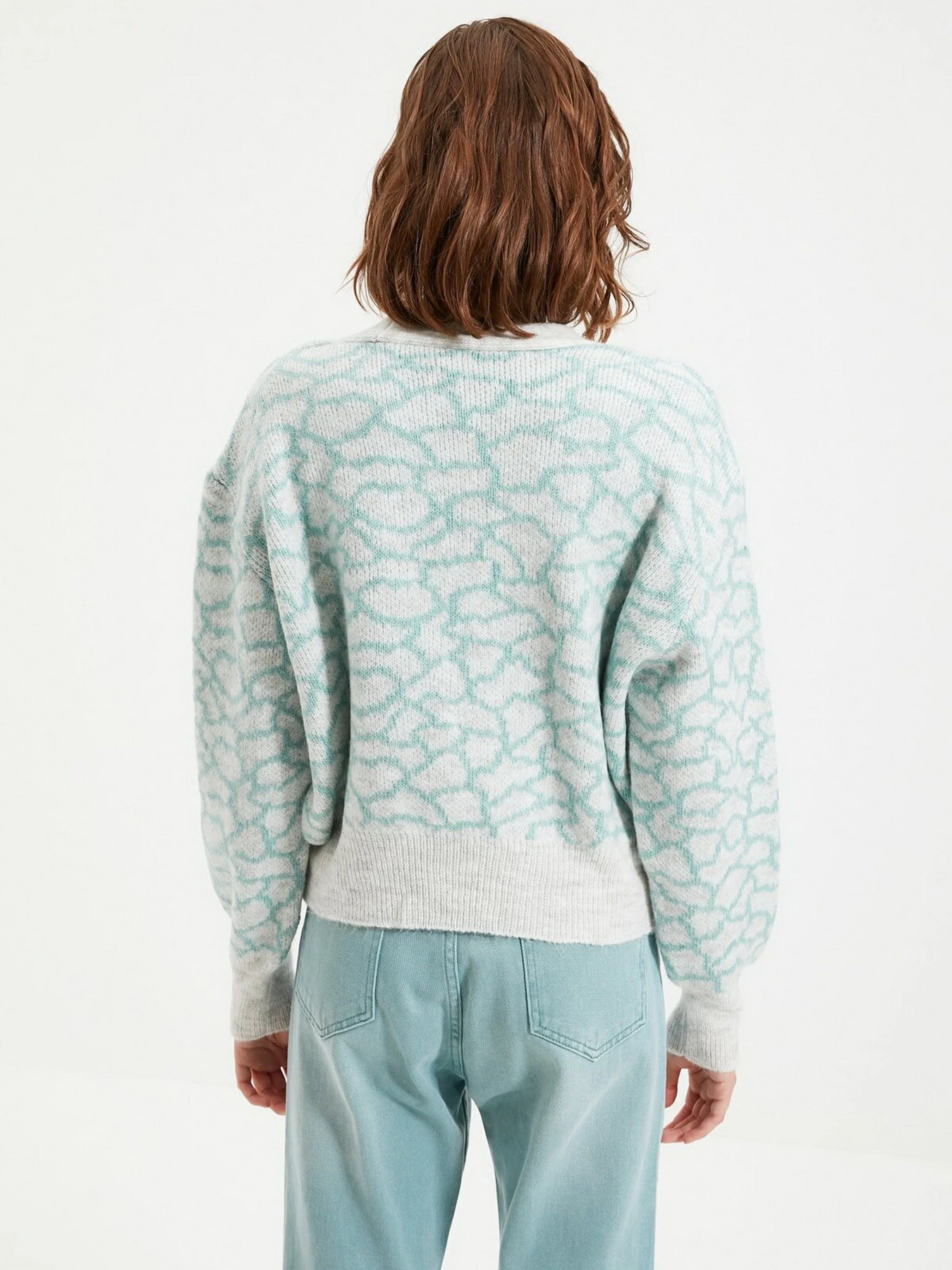 Свитры и кардиганы Trendyol модель TWOAW21HI0005/Mint Свитры и кардиганы Trendyol модель TWOAW21HI0005/Mint Фото