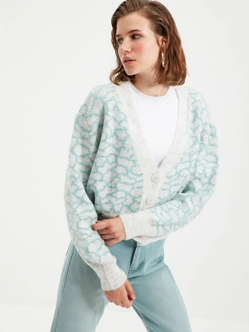 Свитры и кардиганы Trendyol модель TWOAW21HI0005/Mint Фото