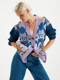 Свитры и кардиганы Trendyol модель TWOAW21HI0016/Lila Фото