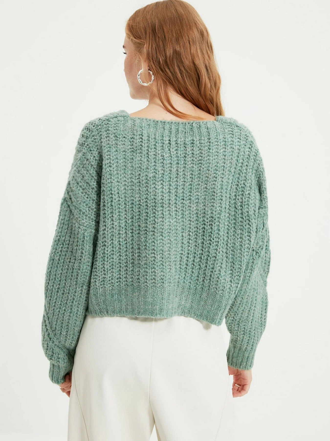 Свитры и кардиганы Trendyol модель TWOAW21HI0017/Mint Фото