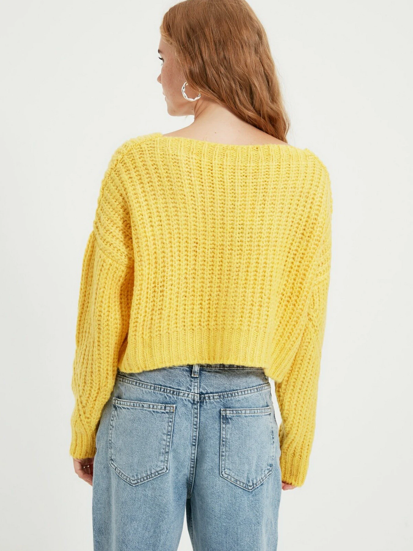 Свитры и кардиганы Trendyol модель TWOAW21HI0017/Sari Свитры и кардиганы Trendyol модель TWOAW21HI0017/Sari Фото