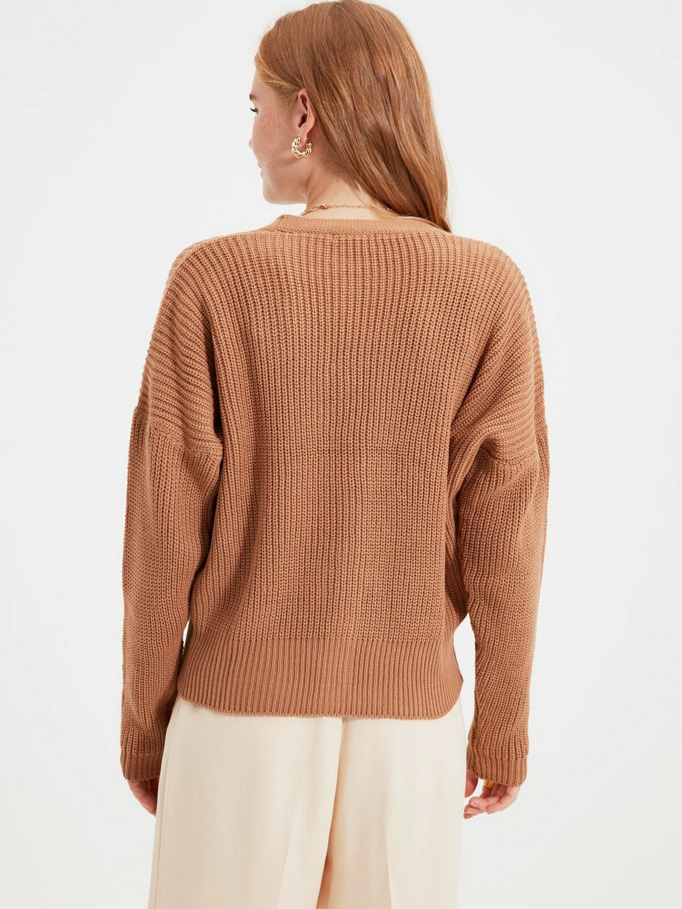 Свитры и кардиганы Trendyol модель TWOAW21HI0104/Camel Свитры и кардиганы Trendyol модель TWOAW21HI0104/Camel Фото