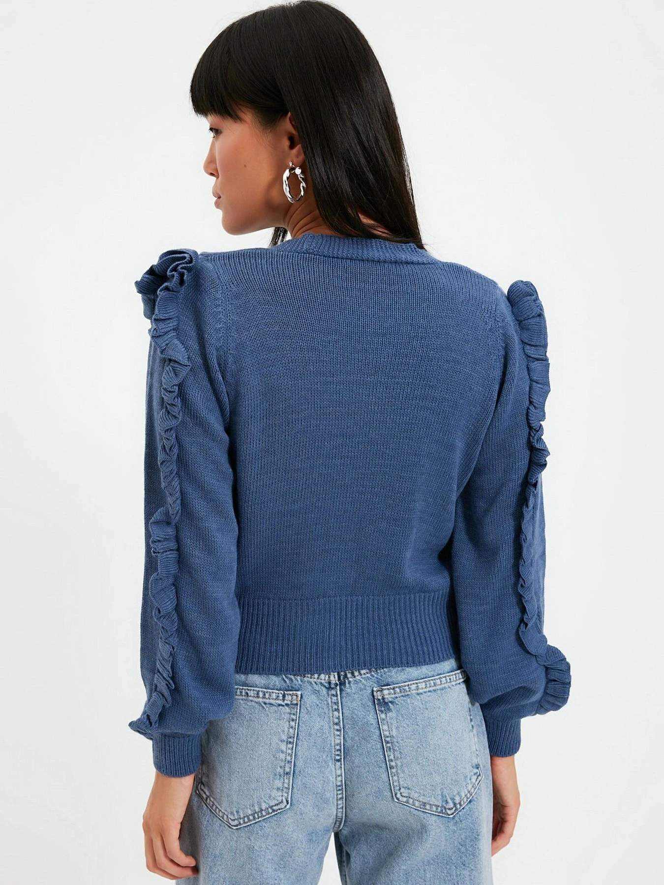 Свитры и кардиганы Trendyol модель TWOAW21HI0195/Indigo Свитры и кардиганы Trendyol модель TWOAW21HI0195/Indigo Фото