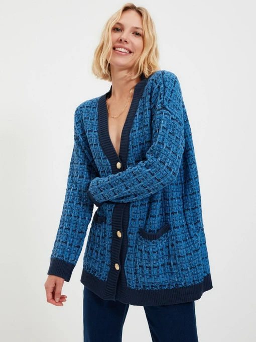 Свитры и кардиганы Trendyol модель TWOAW21HI0250/Indigo Фото
