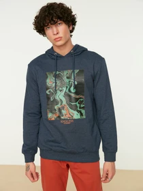 Худи и свитшоты Trendyol модель TMNAW22SW0975/Indigo Фото