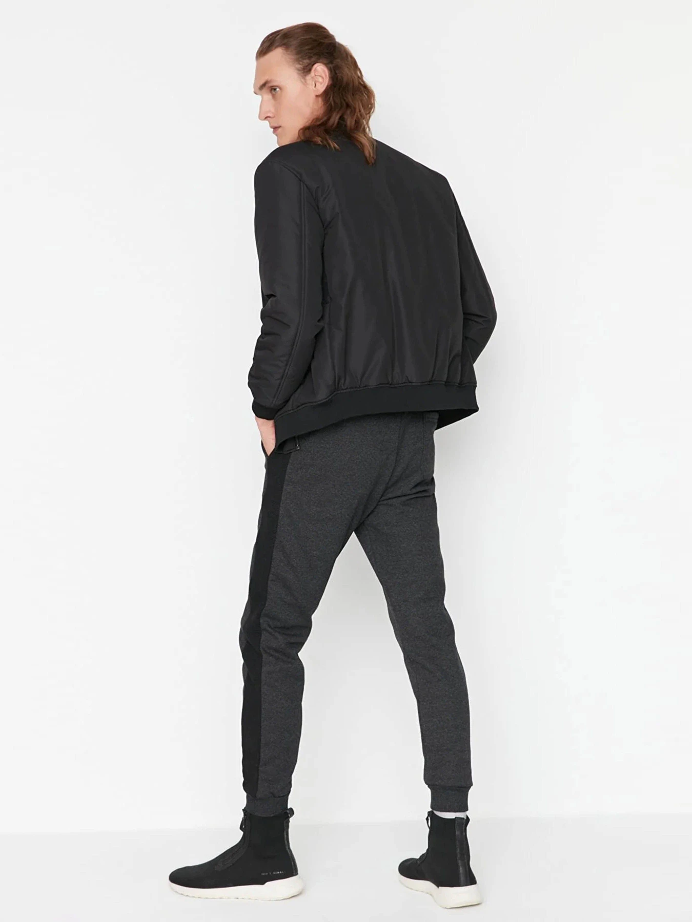 Штани Trendyol модель TMNAW23EA00141/Antrasit Melanj Штани Trendyol модель TMNAW23EA00141/Antrasit Melanj Фото