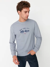 Худи и свитшоты Trendyol модель TMNAW23SW00253/Gri Фото