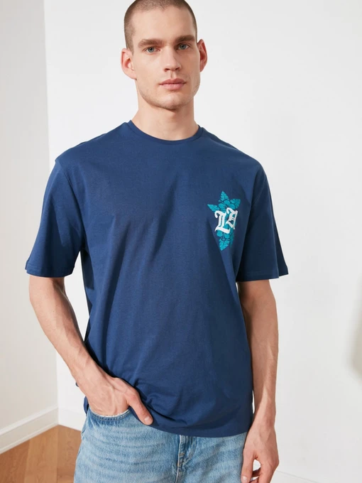 Футболки і поло Trendyol модель TMNSS20TS1103/Indigo Фото
