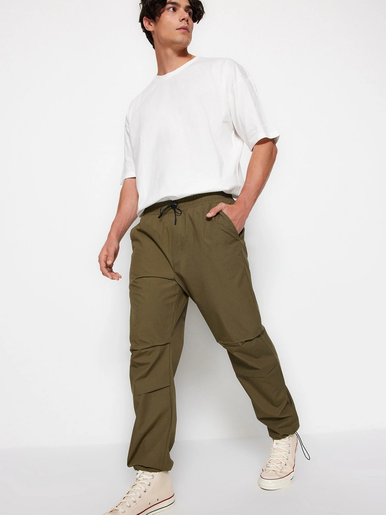 Брюки Trendyol модель TMNSS23PL00045/Haki Фото