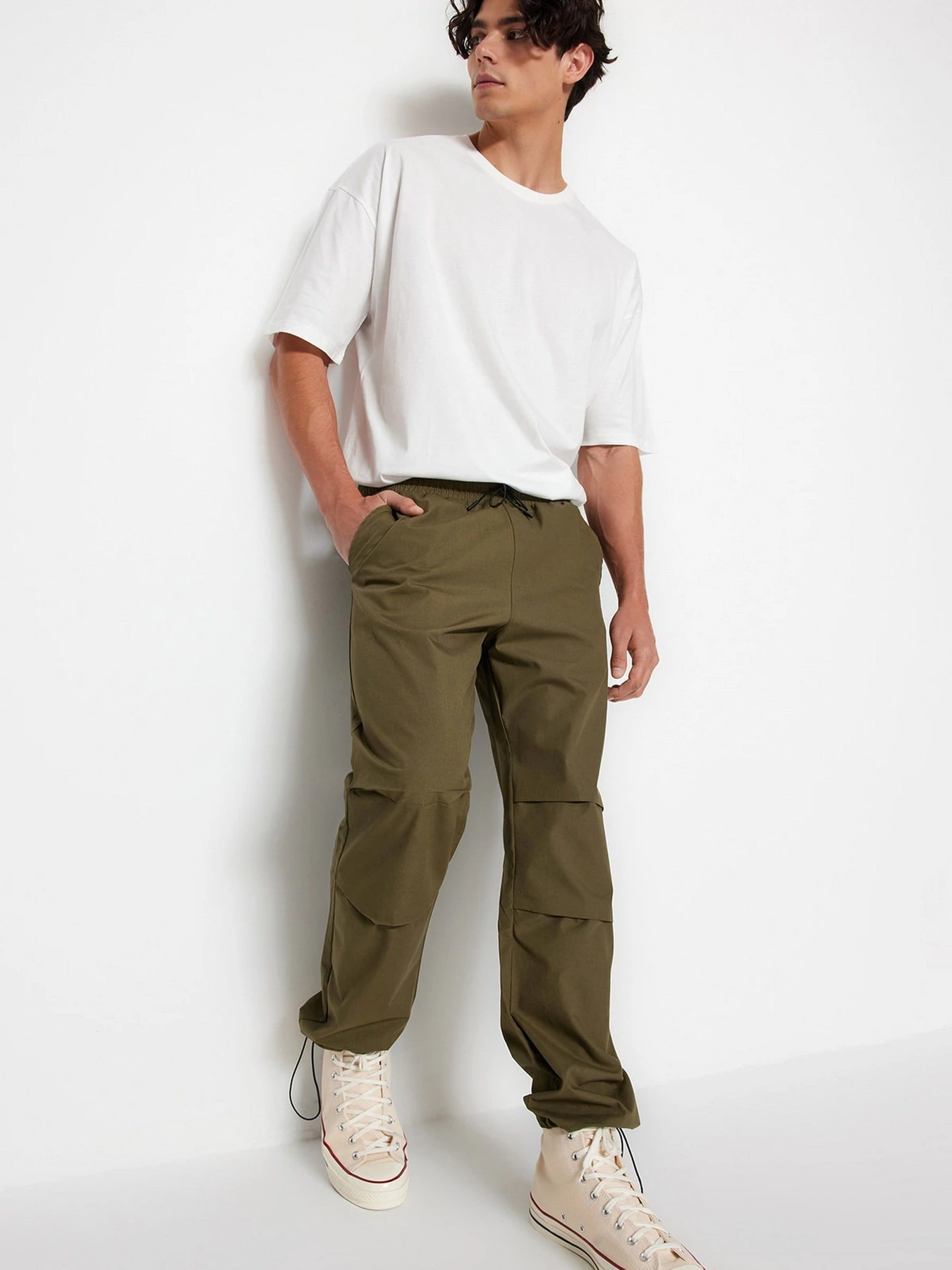 Брюки Trendyol модель TMNSS23PL00045/Haki Фото