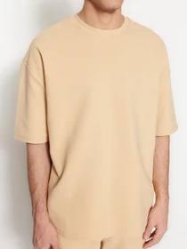 Футболки и поло Trendyol модель TMNSS23TS00069/Bej Фото