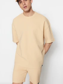 Футболки и поло Trendyol модель TMNSS23TS00069/Bej Фото