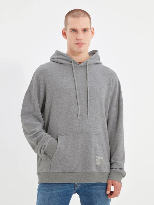 Худі та світшоти Trendyol модель TMNAW21SW2005/Gri Фото