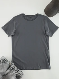 Футболки и поло Trendyol модель TMNSS19BO0001/Antrasit Фото