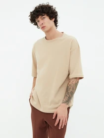 Футболки и поло Trendyol модель TMNSS21TS2037/Bej Фото