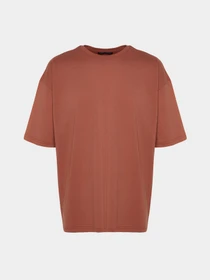 Футболки и поло Trendyol модель TMNSS22TS0317/Kahverengi Фото