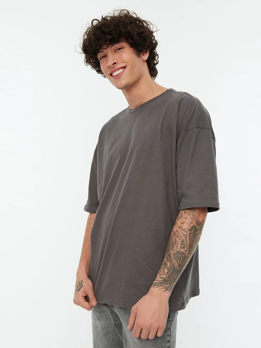 Футболки и поло Trendyol модель TMNSS22TS0318/Antrasit Фото