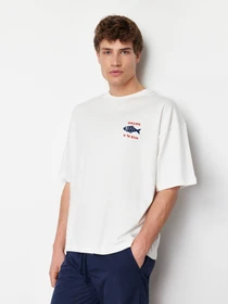 Футболки и поло Trendyol модель TMNSS22TS0318/Ekru*001 Фото