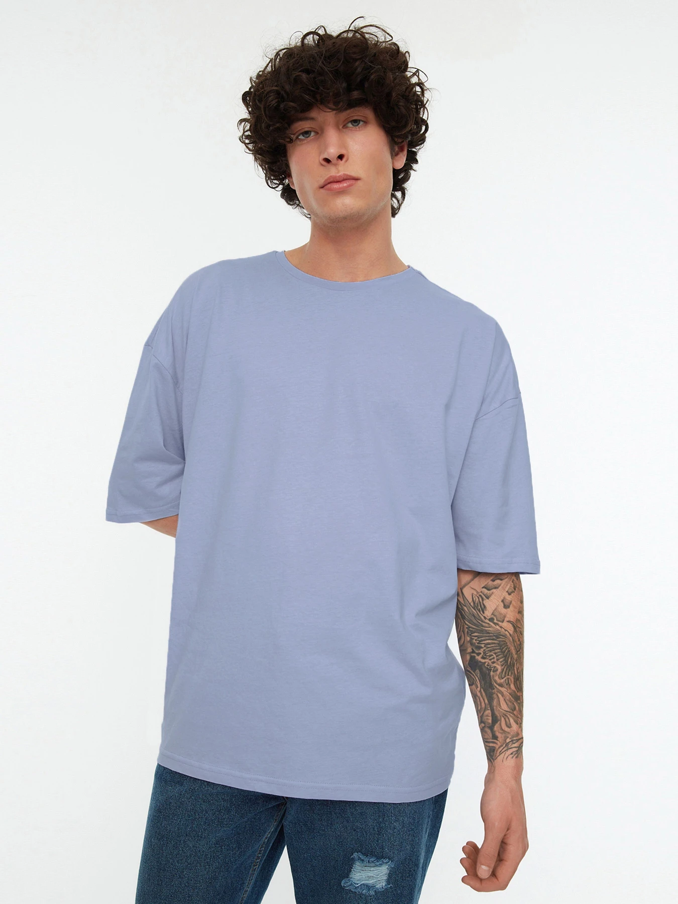 Футболки и поло Trendyol модель TMNSS22TS0318/Lila Футболки и поло Trendyol модель TMNSS22TS0318/Lila Фото