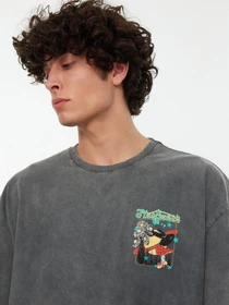 Футболки и поло Trendyol модель TMNSS22TS0831/Antrasit Фото