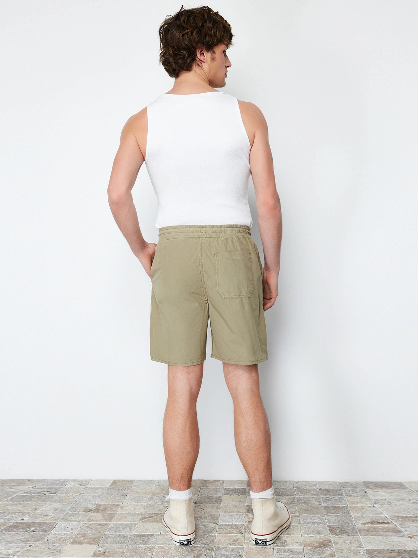 Шорти Trendyol модель TMNSS24SR00006/Acik Haki Шорти Trendyol модель TMNSS24SR00006/Acik Haki Фото