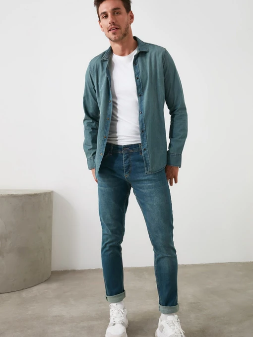 Джинси Trendyol модель TMNAW20JE0434/Indigo Фото