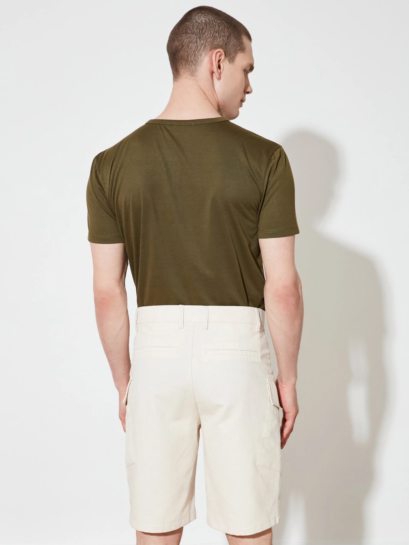 Шорты Trendyol модель TMNSS21SR0547/Ekru Шорты Trendyol модель TMNSS21SR0547/Ekru Фото