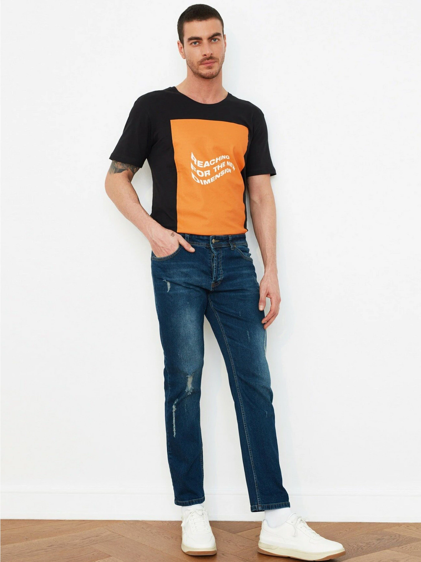 Джинсы Trendyol Slim модель TMNSS21JE0194/Lacivert Джинсы Trendyol Slim модель TMNSS21JE0194/Lacivert Фото
