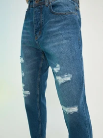 Джинсы Trendyol Slim Crop модель TMNSS21JE0370/Indigo Фото