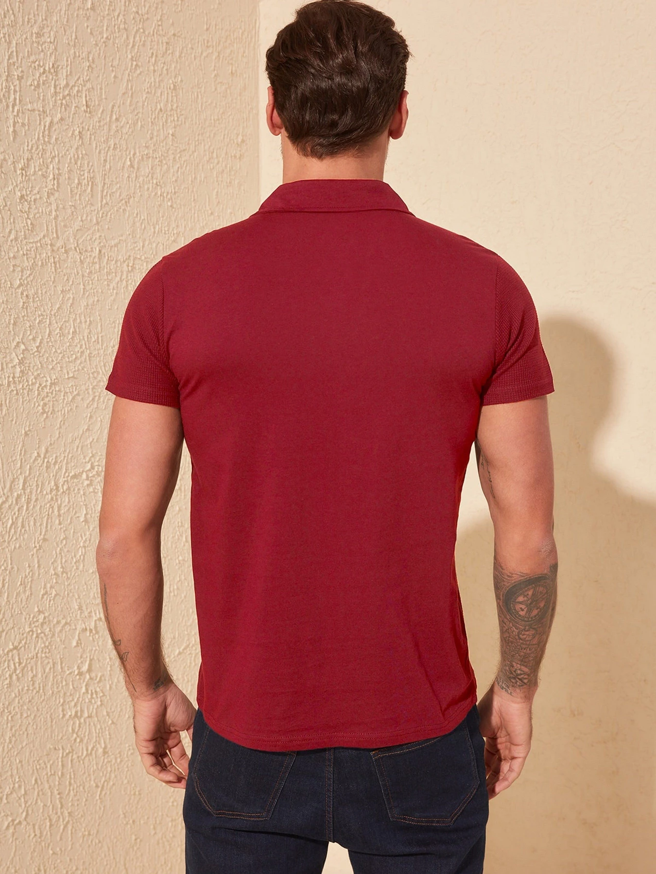 Футболки і поло Trendyol модель TMNSS20PO0002/Bordo Футболки і поло Trendyol модель TMNSS20PO0002/Bordo Фото