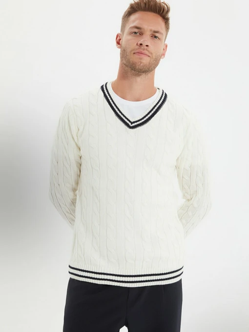 Светри та кардигани Trendyol модель TMNAW22KZ0125/Ekru Фото