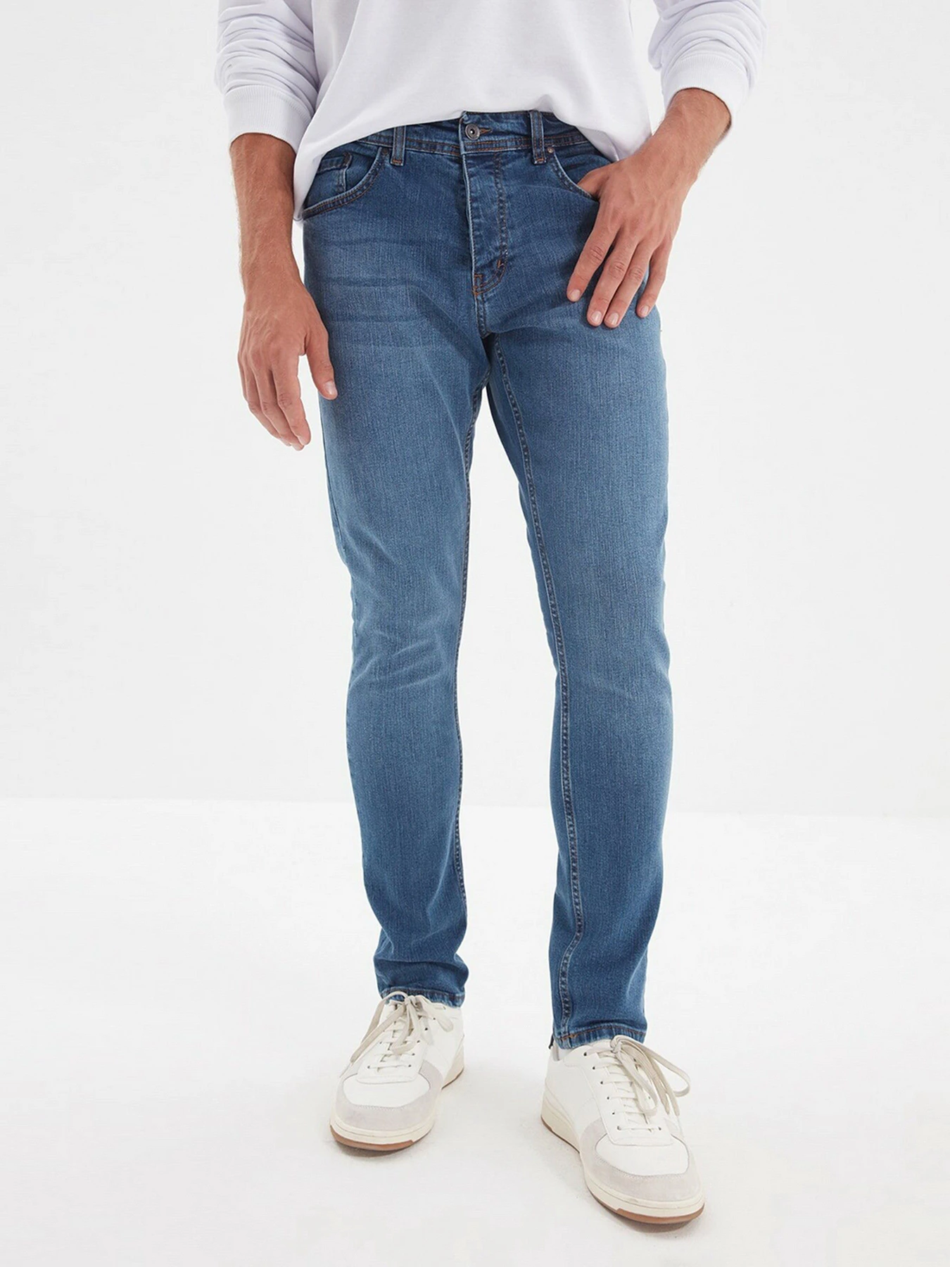 Джинси Trendyol Skinny модель TMNAW22JE0050/Indigo Фото