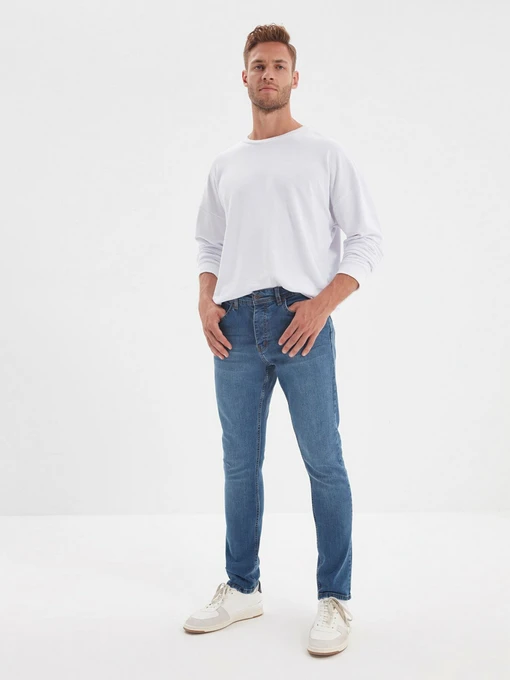 Джинси Trendyol Skinny модель TMNAW22JE0050/Indigo Фото