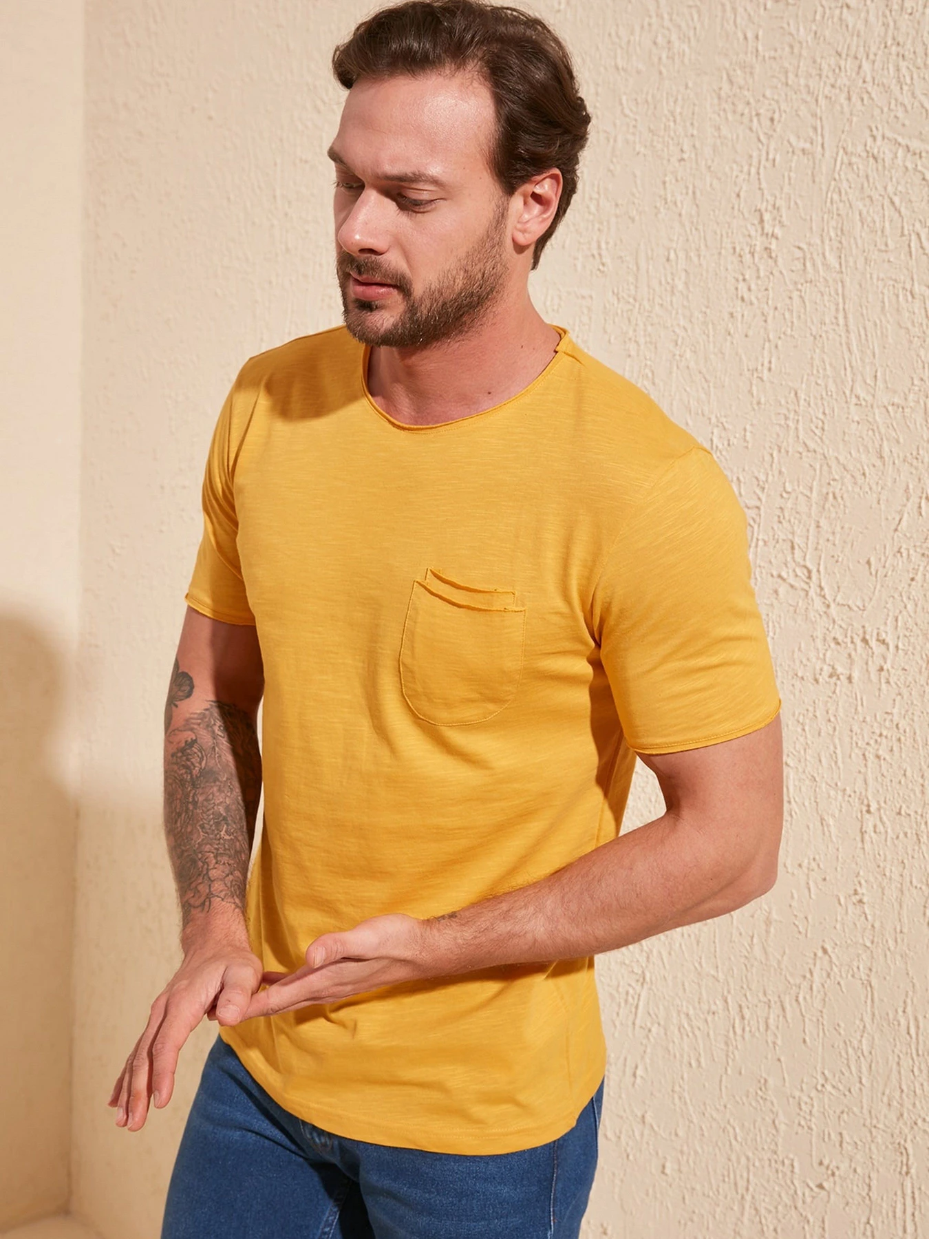 Футболки і поло Trendyol модель TMNSS20TS0305/Hardal Футболки і поло Trendyol модель TMNSS20TS0305/Hardal Фото