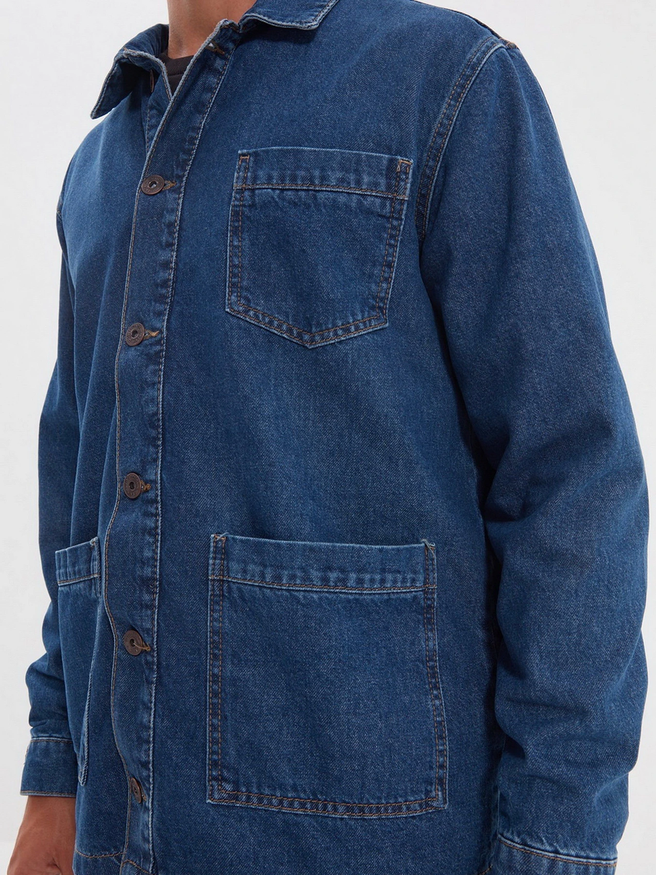 Куртки та дублянки Trendyol модель TMNAW22CE0095/Indigo Фото