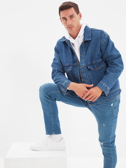Куртки и дубленки Trendyol модель TMNAW22CE0096/Indigo Фото