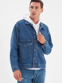 Куртки и дубленки Trendyol модель TMNAW22CE0096/Indigo Фото