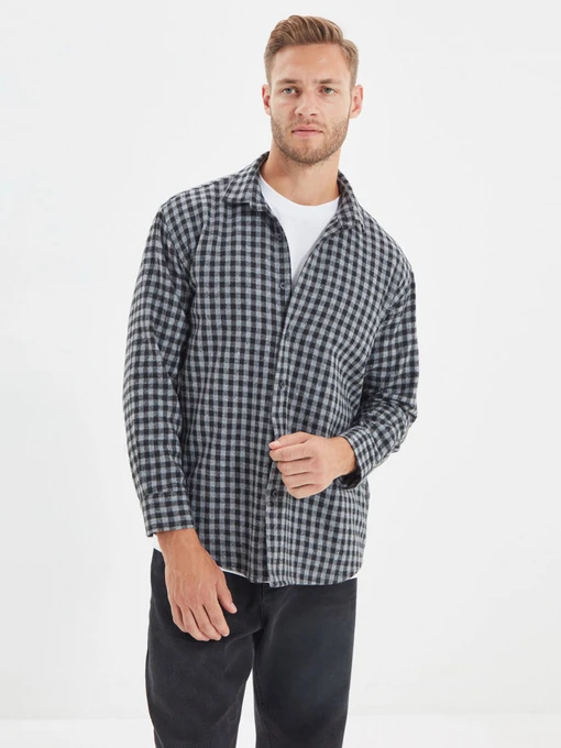 Сорочки Trendyol модель TMNAW22GO0212/Gri Фото