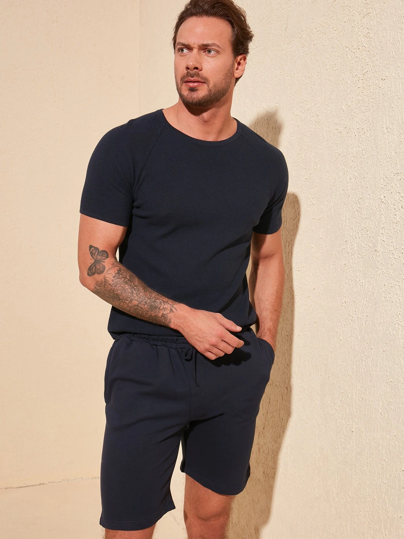 Шорты Trendyol модель TMNSS20SR0121/Lacivert Шорты Trendyol модель TMNSS20SR0121/Lacivert Фото